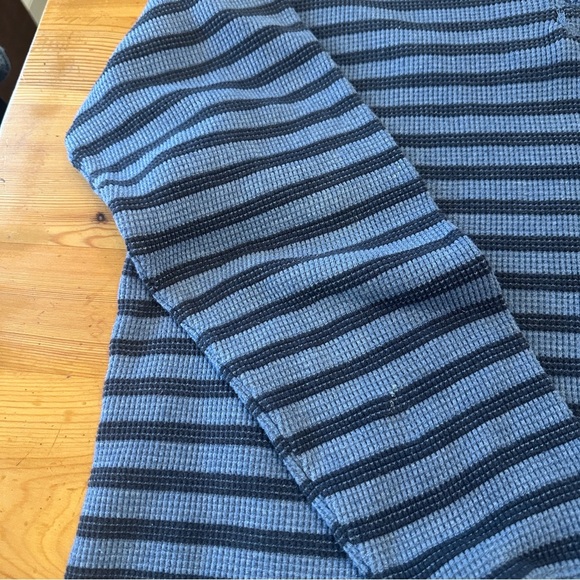 Outdoor life Thermal Henley Blue Stripe Mens L - Picture 4 of 6